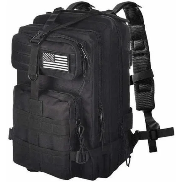 EVATAC Tactical Backpack Black 25L NEW - Picture 1 of 11